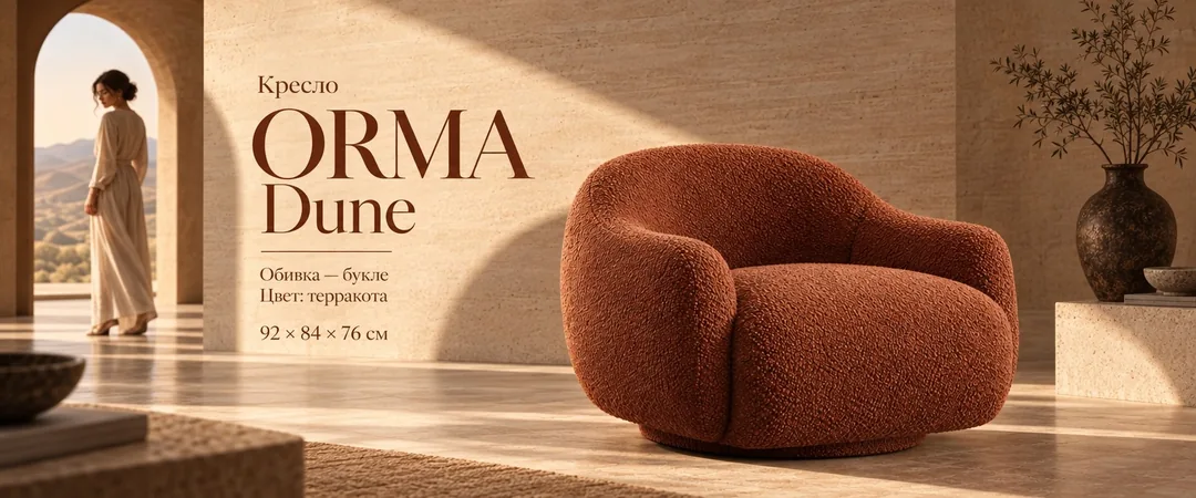 Креатив кресла ORMA Dune, 12:5 — Ozon баннер, 1080×450