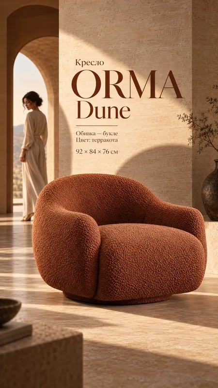 Креатив кресла ORMA Dune, 9:16 — VK сторис, 1080×1920